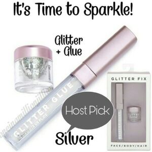 Glitter Fix Kit for Face/Body/Hair - Silver